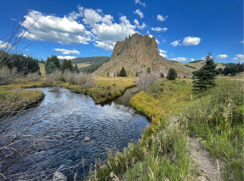 Post Vane at Comanche Creek